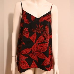 Black and red tank with adjustable straps - Large